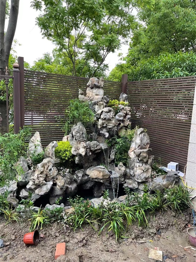 永川别墅假山景观庭院设计